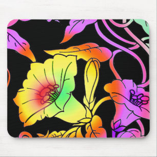 Neon Flowers Muismat