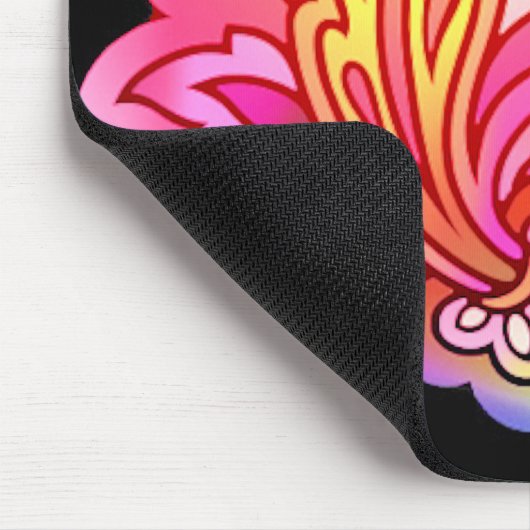 Neon Flowers Muismat (Hoek)