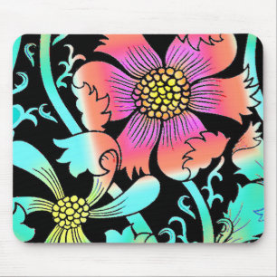 Neon Flowers Muismat