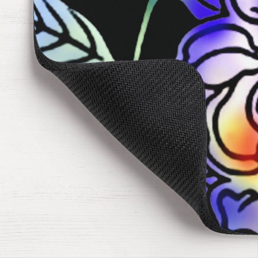 Neon Flowers Muismat (Hoek)