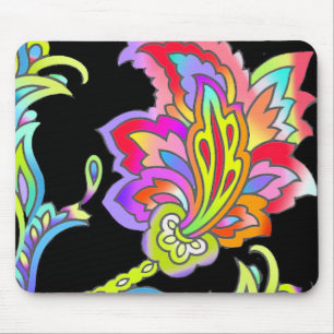 Neon Flowers Muismat