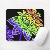 Neon Flowers Muismat (Met muis)