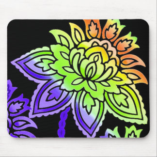 Neon Flowers Muismat