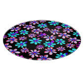 Neon Flowers Patronen Artwork. Bestel nu Snijplank (Hoek)