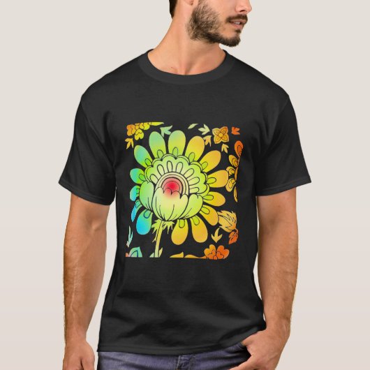 Neon Flowers T-shirt (Voorkant)