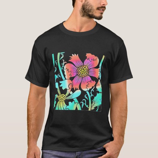 Neon Flowers T-shirt (Voorkant)