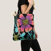 Neon Flowers Tote Bag (Dichtbij)