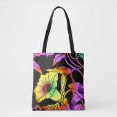 Neon Flowers Tote Bag (Voorkant)