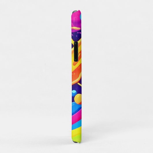 Neon Fluid Art Case-Mate iPhone Case (Achterkant/rechts)