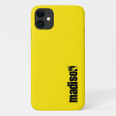 Neon Fluorescent Yellow Case-Mate iPhone Case (Achterkant)