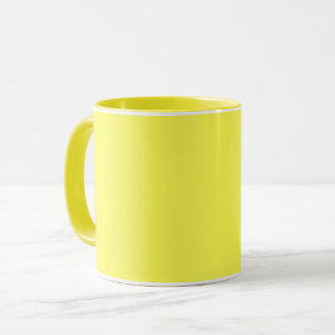 neon Fluorescerend geel citroen helder kleur Mok