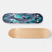 "Neon Flux: Cyber Koi Persoonlijk Skateboard