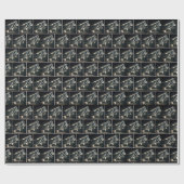 Neon Football Speler Met Bal Cadeaupapier (Vlak)