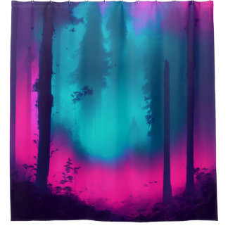 Neon Forest Douchegordijn