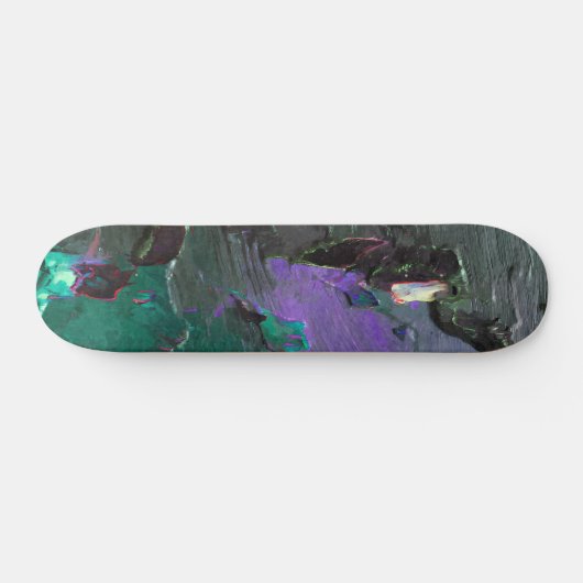 Neon Forest Dreamscape Abstract Skateboard (Horizontaal)