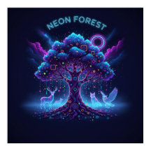 Neon Forest – Gloeiende Boom & Lichtgevende Dieren