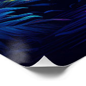 Neon Forest met gloeiende paddenstoelen en Planten Perfect Poster (Hoek)