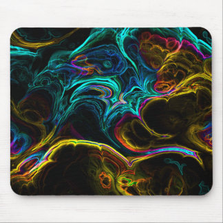 Neon Fractal 1 Muismat