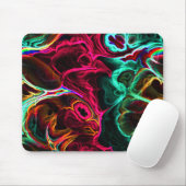 Neon Fractal 2 Muismat (Met muis)