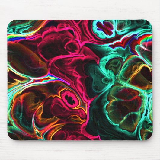 Neon Fractal 2 Muismat (Voorkant)
