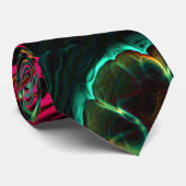Neon fractal 2 Stropdas (Opgerold)