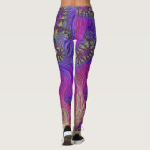 Neon Fractal Leggings (Achterkant)