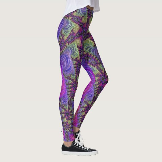 Neon Fractal Leggings (Rechts)