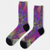 Neon Fractal Socks Sokken (Links)