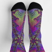 Neon Fractal Socks Sokken (Top)