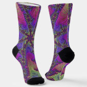 Neon Fractal Socks Sokken (Gebogen)