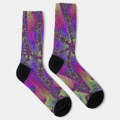 Neon Fractal Socks Sokken (Rechts)