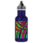 Neon Fractal Waterfles (Rechts)