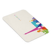 Neon France Skyline Magneet (Rechterzijde)