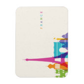 Neon France Skyline Magneet (Verticaal)