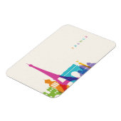 Neon France Skyline Magneet (Linkerzijde)