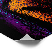 Neon Franky Poster – Cartoon Pop Kunstmonster (Hoek)