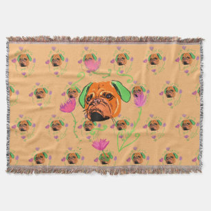 Neon Franse buldog hond Deken