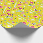 Neon FRIENDS™ Iconenpatroon Cadeaupapier (Hoek)