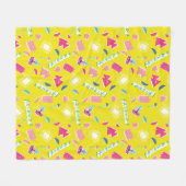 Neon FRIENDS™ Iconenpatroon Fleece Deken (Voorkant (Horizontaal))