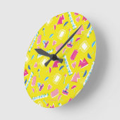 Neon FRIENDS™ Pictogram Patroon Ronde Klok (Hoek)