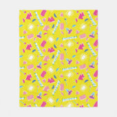 Neon FRIENDS™-pictogrampatroon Fleece Deken (Voorkant)