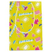 Neon FRIENDS™-pictogrampatroon Medium Cadeauzakje (Voorkant)