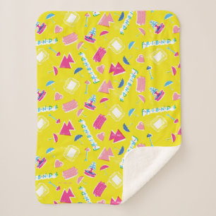 Neon FRIENDS™-pictogrampatroon Sherpa Deken
