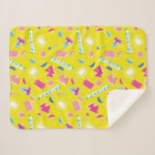 Neon FRIENDS™-pictogrampatroon Sherpa Deken (Voorkant (horizontaal))