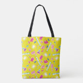 Neon FRIENDS™-pictogrampatroon Tote Bag (Achterkant)