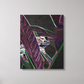 Neon Froggy Fine Art Canvas Print (Voorkant)