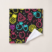 Neon Fruit Extravaganza Bad Handdoek (Wasdoekje)