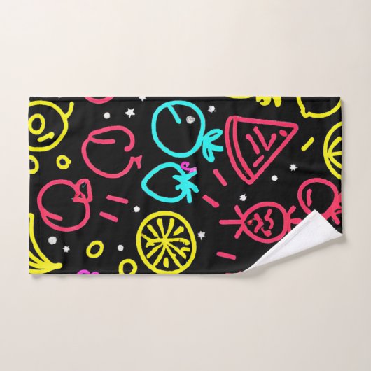 Neon Fruit Extravaganza Bad Handdoek (Handdoek)