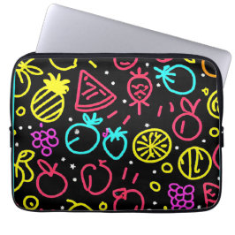 Neon Fruit Extravaganza Laptop Sleeve