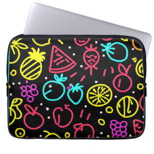Neon Fruit Extravaganza Laptop Sleeve